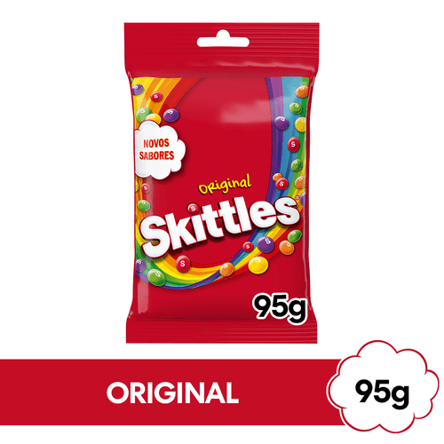 Bala de Frutas SKITTLES 38g - Sabor Wild Berry