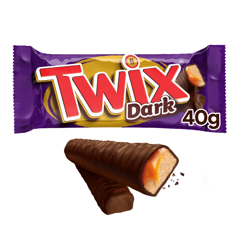 Kit Chocolate Twix Dark Individual 10 Unidades De 40g - Mars