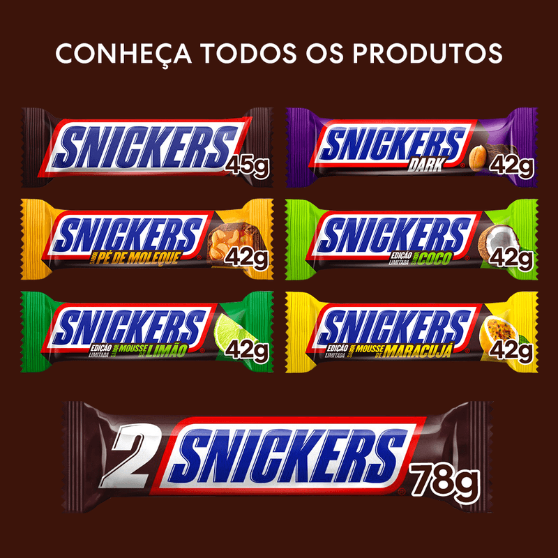 Chocolate Snickers Mousse de Limão 42g c/20 - Mars na Americanas Empresas